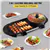 2 in 1 Electric Hot Pot BBQ Grill Portable Smokeless Barbecue