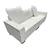 82' Modern Modular 2-Seater Sofa with Wide Armrests & 4 Throw Pillows