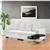 82' Modern Modular 2-Seater Sofa with Wide Armrests & 4 Throw Pillows