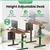 IMGadgets Standing Electric Adjustable Desk, 47' x 24' (Brown)