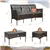 3 Pieces Patio Furniture Sectional Set