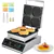 Commercial Waffle Maker Round Waffle Iron Machine 4PCS 1750W