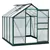 6.2' x 8.3' x 6.6' Clear Polycarbonate Greenhouse with Slide Door