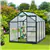 6.2' x 8.3' x 6.6' Clear Polycarbonate Greenhouse with Slide Door