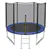 8 Feet Outdoor Trampoline with Safety Closure Net Ladder