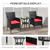 Cozy 3-Piece Outdoor Seating Set with Glass Table & Cushions