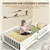 Twin Wooden Montessori Floor Bed – Kids Frame with Fence & Gate