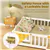 Twin Wooden Montessori Floor Bed – Kids Frame with Fence & Gate