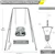 2-in-1 Baby Jumper & Swing , Foldable Stand , Indoor & Outdoor Use