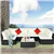 7-Piece Outdoor Wicker Sofa Set with Glass Table - Beige