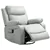 Swivel Massage Rocker - Light Grey