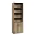 Classic 5-Tier Wooden Bookcase with Doors.