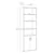 Classic 5-Tier Wooden Bookcase with Doors.
