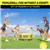 Roundnet Portable Pickleball Set Outdoor Fun for Backyard,Beach & Law.