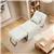 Sofa Bed – Folding Ottoman with Adjustable Backrest, Linen Couch.