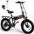COLORWAY Electric Bike 20' x 4.0 Fat Tire 750W 7 Gears Black