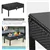 4-Piece Outdoor Lounge Set - Black