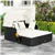 Patio Lounger with Canopy - Off White