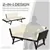 Convertible Rattan Sofa Bed Wicker Loveseat
