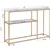 3-Tier Console Table: Faux Marble Buffet Table with Storage for Home