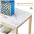 3-Tier Console Table: Faux Marble Buffet Table with Storage for Home