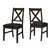 6-Piece Solid Wood Dining Set Table,4 Chairs & Bench, Espresso Finish
