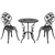 3 Pieces Aluminum Bistro Set, Outdoor Patio Furniture, Garden, Bronze