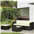 3 Pieces Patio Furniture Set, Outdoor PE Rattan Wicker, Cream White