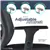 MotionGrey - SkyMesh Office Chair - Comfy High Mesh Back Support with