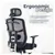 MotionGrey - SkyMesh Office Chair - Comfy High Mesh Back Support with