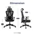 MotionGrey - MC3 Office Chair - Comfy High Mesh Back Support with Adju