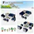 8-Piece Rattan Sofa Set with Weatherproof Cover - Navy