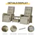 Outdoor 3-Piece Wicker Set - Khaki