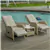 Outdoor 3-Piece Wicker Set - Khaki