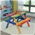 Kid-Friendly Outdoor Picnic Table - Multicolor
