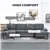 4-Seater Sofa with Wooden Accents - Dark Grey