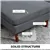 4-Seater Sofa with Wooden Accents - Dark Grey