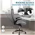 Guessky Ergonomic Office Chair with Armrest & Lumbar Support