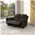 Brown PU Leather Recliner Loveseat