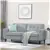 Grey Modern Couch with Wood Legs