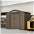 Outdoor Storage Shed with Foundation - Brown