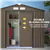 Outdoor Storage Shed with Foundation - Brown