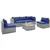 6-Piece Outdoor Seating Set - Navy