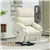 Microfiber Power Recliner - White
