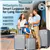 IMGadgets Go Luggage Set (3 pc)  TSA-Approved Lock  Silver