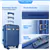 IMGadgets Go Luggage Set (3 pc)  TSA-Approved Lock  Blue