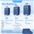 IMGadgets Go Luggage Set (3 pc)  TSA-Approved Lock  Blue