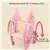 Kids Pink Indoor & Outdoor Deer Themed Convertible Rocking Chair