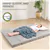 Foldable Twin Mattress (4') for Guests, Camping & Travel - Gray