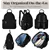 LuxeDay 'Heritage' Women’s Backpack with RFID Wristlet & Tech Storage